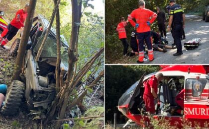 Accident groaznic, tânăr adus cu elicopterul SMURD la Timişoara