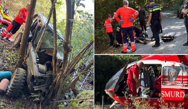 Accident groaznic, tânăr adus cu elicopterul SMURD la Timişoara 1 Accident groaznic, tânăr adus cu elicopterul SMURD la Timişoara