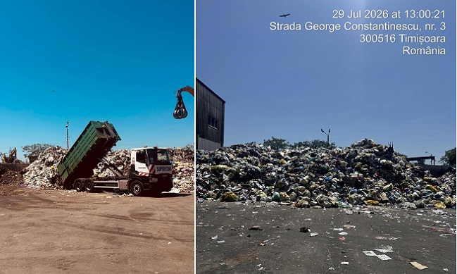 Mirosuri neplăcute în sudul Timișoarei și la Chișoda. Un operator al Stației de Sortare Deșeuri Municipale, amendat cu 50.000 de lei