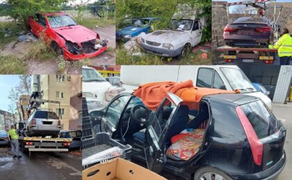 Peste 1800 de maşini abandonate, ridicate de pe domeniul public al Timişoarei