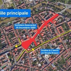 Primăria a anunţat că încep lucrări de regenerare urbană în zona Piaţa Mocioni. Modificări importante în trafic (HĂRŢI)