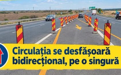 Restricții de circulație pe Autostrada Vestului. Atenție, parapetul median a fost demontat!