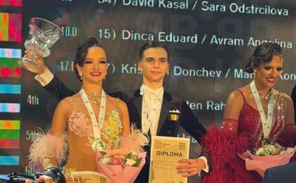 Performanță de excepție pentru Timișoara. Angelina Avram și Eduard Dincă, vicecampioni mondiali la Dans Sportiv Junior II Standard 1 Performanță de excepție pentru Timișoara. Angelina Avram și Eduard Dincă, vicecampioni mondiali la Dans Sportiv Junior II Standard
