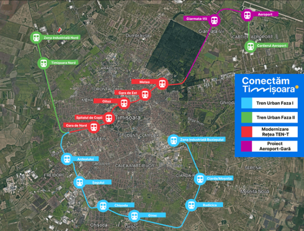 Ministerul Transporturilor a aprobat investiția pentru trenul metropolitan. Primăria Timișoara poate începe parteneriatul cu CFR