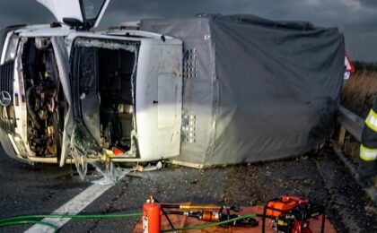 Accident grav pe autostrada A1, în județul Timiș
