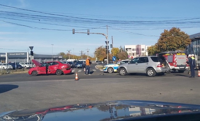 Accident pe Calea Șagului din Timișoara