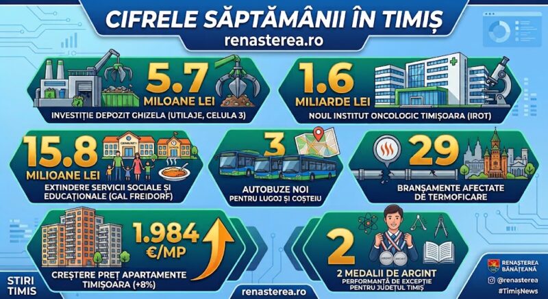 Cifrele săptămânii în Timiș 1 Cifrele Săptămânii în Timiș