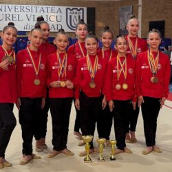 Gimnastele de la Clubul Sportiv Școlar nr. 1 Timișoara, salbă de medalii la Arad