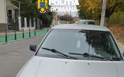 A furat o maşină şi a condus-o fără permis. Făptaşul a fost prins şi dus în arest