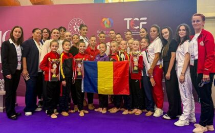 Gimnastică ritmică. Medalii pentru reprezentantele CSȘ 1 Timișoara la Campionatul Balcanic