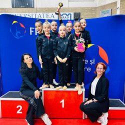 Gimnastele de la Clubul Sportiv Școlar nr. 1 Timișoara, salbă de medalii la Arad