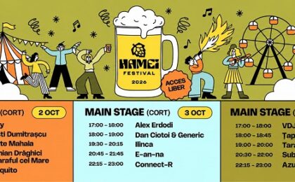Hamei Festival aduce trei zile de muzică, gastronomie și distracție pe Platoul Stadionului Dan Păltinișanu 3 Hamei Festival aduce trei zile de muzică, gastronomie și distracție pe Platoul Stadionului Dan Păltinișanu