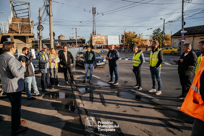Primăria Timișoara a predat amplasamentul constructorului pentru noua linie de tramvai de pe Strada Gării