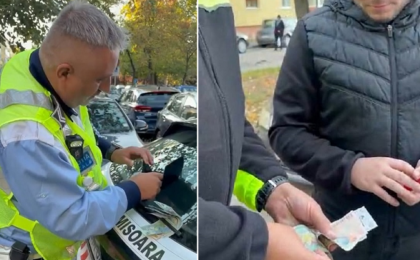 Portofel pierdut pe o stradă din Timișoara, recuperat de polițiștii locali și restituit proprietarului 1 Portofel pierdut pe o stradă din Timișoara, recuperat de polițiștii locali și restituit proprietarului