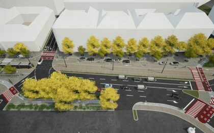 Zona Proclamația de la Timișoara se transformă: piatră naturală în loc de asfalt, mai mult spațiu pentru pietoni și aproape 100 de arbori noi