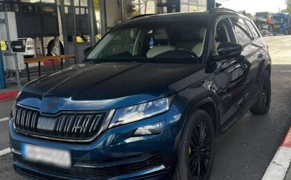 Autoturism de 90.000 de lei, căutat de autoritățile din Slovacia, depistat la PTF Jimbolia