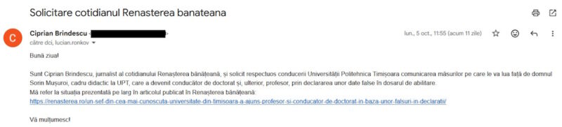 Ministerul Educației redeschide cazul falsului în declarații comis de un profesor universitar din Timișoara și mușamalizat de un complice din CNATDCU
