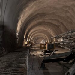 A1 Margina - Holdea: se lucrează în regim permanent la structura de rezistență a ambelor galerii ale tunelului 2 (foto) 2 tunel a1 margina holdea