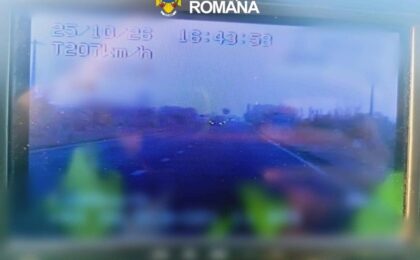 Cu 207 km/h între Voiteg și Jebel, unde limita este de 70 km/h. Șoferul a rămas fără permis 1 Cu 207 km/h între Voiteg și Jebel, unde limita este de 70 km/h. Șoferul a rămas fără permis