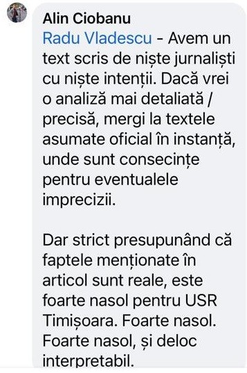 Membrii simpli din USR Timiș solicită demisia consilierei locale Aida Szilagyi, în timp ce șefii partidului tac mâlc