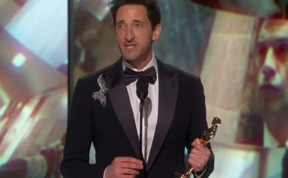 Adrien Brody a câștigat premiul Oscar pentru cel mai bun actor