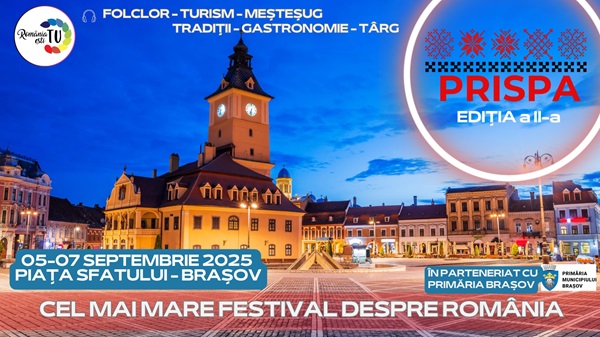 Atracțiile județului Timiș vor fi prezentate în acest weekend de Visit Timiș la cea de-a doua ediție a Festivalului Prispa din Brașov