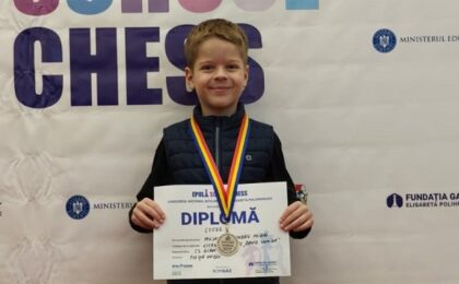 Viitorul sună bine! Alexandru Mujat (CS Giroc-Chișoda), rezultate excelente la Campionatul Național Școlar de Șah ”Elisabeta Polihroniade”