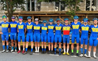 Cicliștii echipei UVT-Devron West Cycling Team, pe podium la Ziridava Road Race 2023
