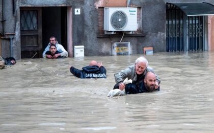 Imagini apocaliptice din Italia! Nouă morți în inundații, cursa de Formula 1 a fost anulată. Video
