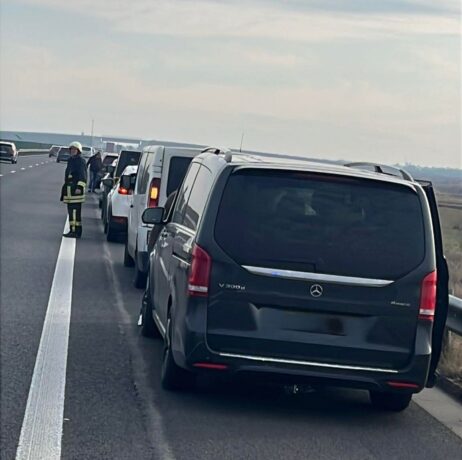 Carambol cu 8 mașini pe autostrada A1, în Timiș