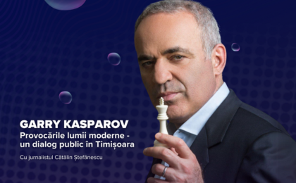 Garry Kasparov, dialog cu publicul la Timișoara, în 16 mai 2024
