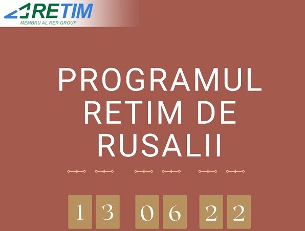 Programul RETIM de Rusalii