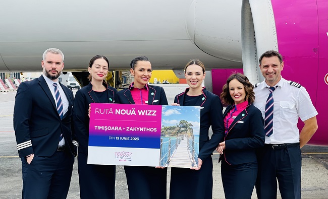 Wizz Air a inaugurat o nouă rută Timişoara - Zakynthos. Biletele sunt disponibile începând cu 119 lei