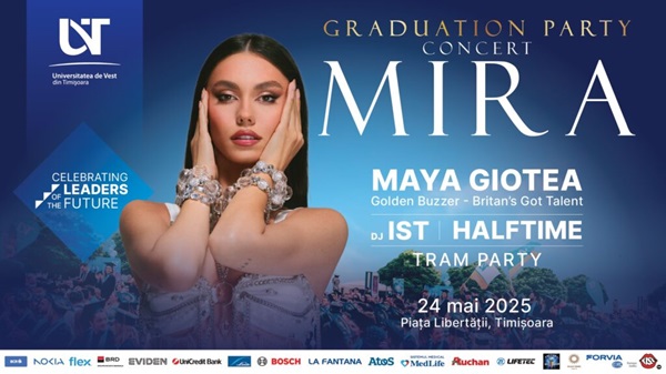 Ceremonia de Absolvire UVT 2025 – marea sărbătoare a întâlnirii absolvenților UVT din promoția acestui an, un eveniment deschis întregii comunități, organizat în Piața Libertății 2 UVT 2 7
