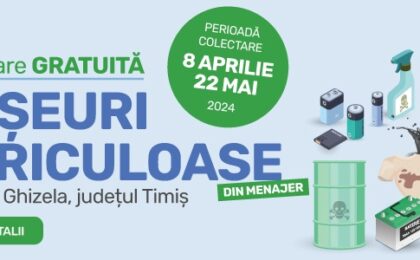 RETIM și ADID Timiș organizează cea de-a doua campanie trimestrială de preluare gratuită a deșeurilor periculoase din menajer