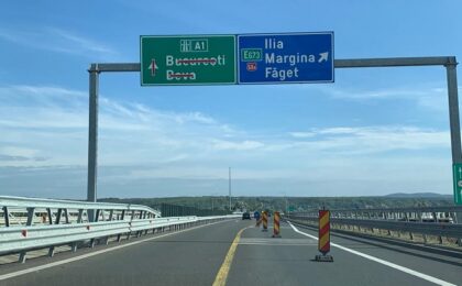 Trafic restricționat pe A1 între nodurile rutiere Traian Vuia și Margina