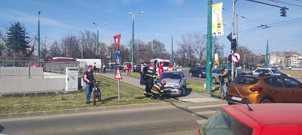 Accident în Timișoara. Trafic dat peste cap
