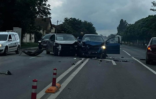 Accident violent între Timișoara și Giroc