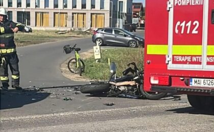 Motociclist accidentat mortal în Timișoara