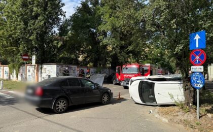 Accident în Timișoara cu trei victime, printre care și o fetiță în vârstă de 2 ani