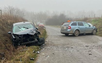 Accident rutier în Timiș, două victime au rămas încarcerate