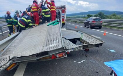 Accident grav pe autostrada A1