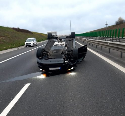 Trafic îngreunat pe autostrada A1, după producerea unui accident rutier