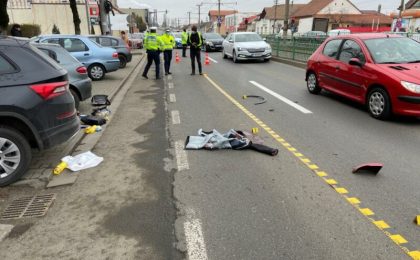 Teribil accident în vestul țării: pietoni spulberați de o mașină