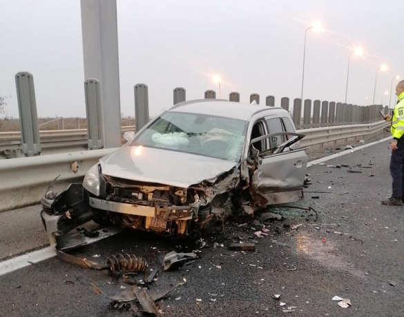 Accident grav pe autostrada A1 - 5 persoane au fost rănite