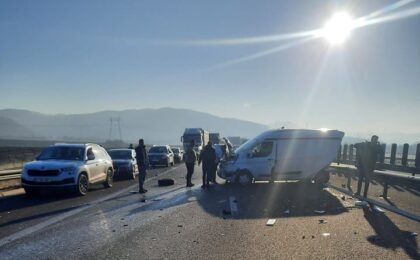 Accident pe autostrada A1, pe sensul Deva - Timişoara