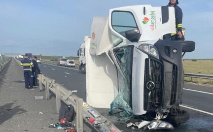 Un accident în Timişoara şi altul pe autostradă