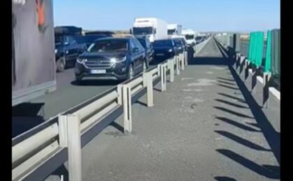 Accident teribil pe autostrada A1, în Timiș. Trafic blocat