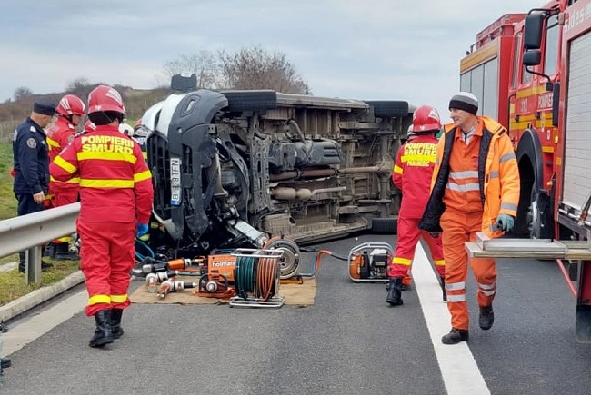 Accident grav pe Autostrada A1. Anunțul DRDP Timișoara