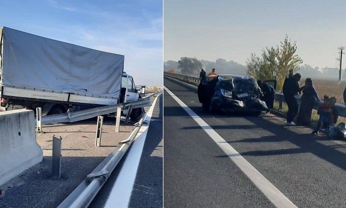 Accident grav pe autostrada A1, în vestul ţării
